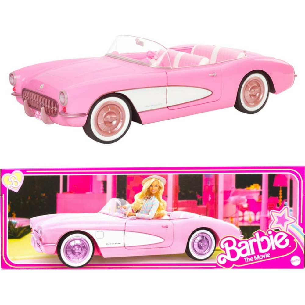 Barbie The Movie Collectible Car, Pink Corvette Convertible